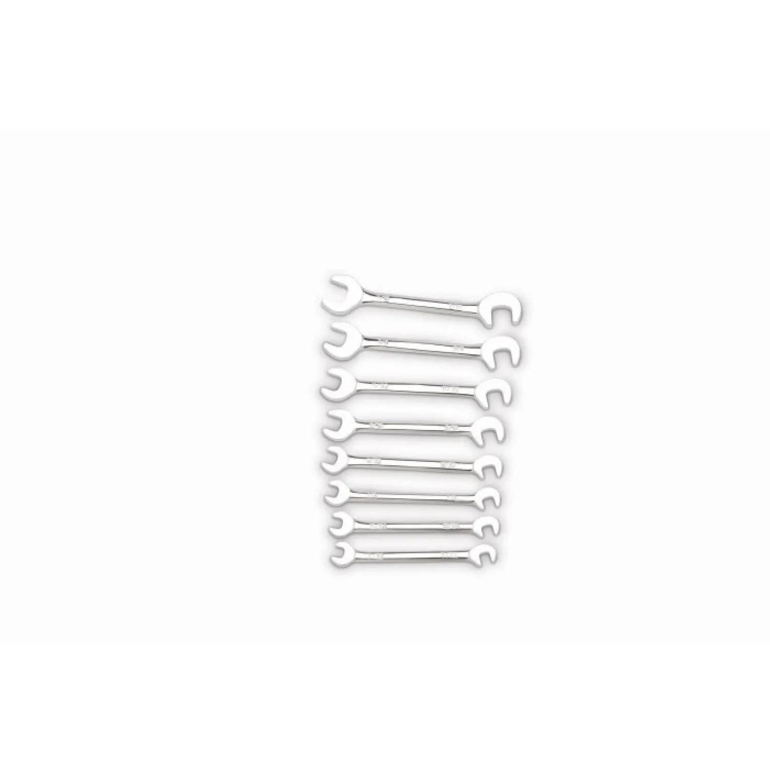 Wright Tool E798 Open End Wrench 8 Piece Set -Mini SAE Full Polish Cougar Pro, 7/32" -7/16"