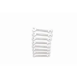 Wright Tool E798 Open End Wrench 8 Piece Set -Mini SAE Full Polish Cougar Pro, 7/32" -7/16"